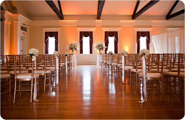 Historic Village Hall before the guests arrive