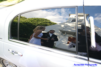 Reflection in limousine